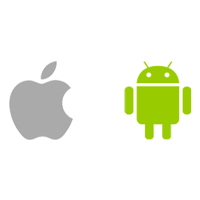 logo apple e android