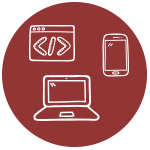 tecnologia icona sito web responsive